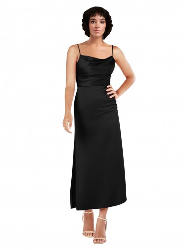 Sleeveless Spaghetti Straps A-Line Silk like Satin Formal Evening Gown / Prom Dress / Bridesmaid Dress Worcester