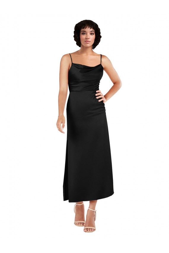 Sleeveless Spaghetti Straps A-Line Silk like Satin Formal Evening Gown / Prom Dress / Bridesmaid Dress Worcester