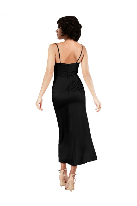 Sleeveless Spaghetti Straps A-Line Silk like Satin Formal Evening Gown / Prom Dress / Bridesmaid Dress Worcester