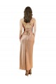 Low Back Sleeveless Cowl Neck Sheath Silk like Satin Formal Evening Gown / Prom Dress / Bridesmaid Dress Worcester