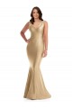 V-Back Sleeveless V-Neck Mermaid Silk like Satin Formal Plus Size Evening Gown / Prom Dress / Bridesmaid Dress Worcester