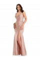 Sleeveless V-Neck Mermaid Silk like Satin Formal Plus Size Evening Gown / Prom Dress / Bridesmaid Dress Worcester