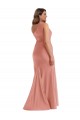 Sleeveless One Shoulder Mermaid Silk like Satin Black Tie Plus Size Evening Gown / Prom Dress / Bridesmaid Dress Worcester