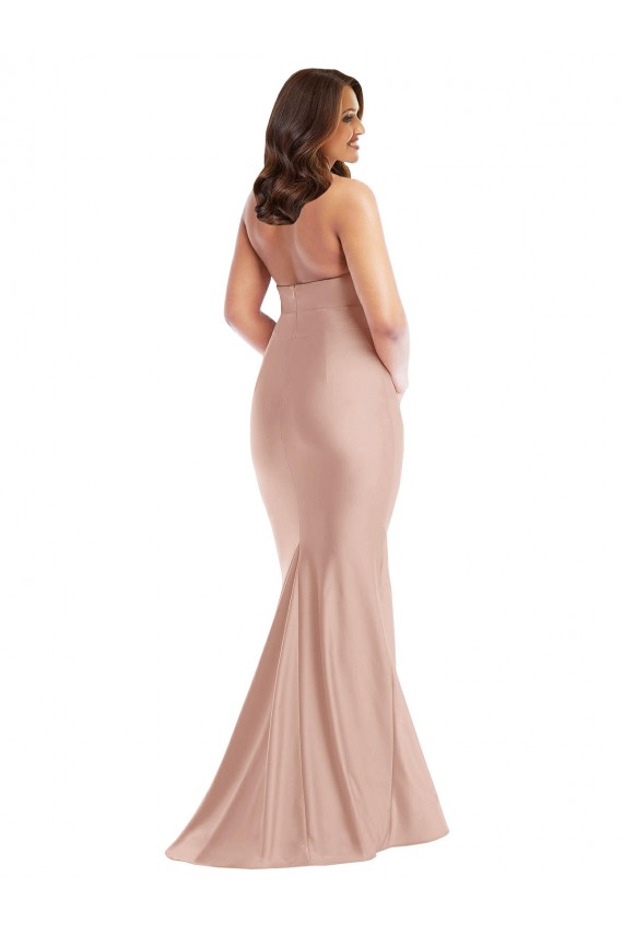 Open Back Sleeveless Halter Neck Mermaid Silk like Satin Formal Plus Size Evening Gown / Prom Dress / Bridesmaid Dress Worcester