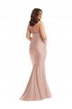 Open Back Sleeveless Halter Neck Mermaid Silk like Satin Formal Plus Size Evening Gown / Prom Dress / Bridesmaid Dress Worcester