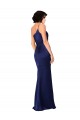 Sapphire Sleeveless One Shoulder A-Line Silk like Satin Black Tie Evening Gown / Prom Dress / Bridesmaid Dress Worcester