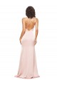 Low Back Sleeveless One Shoulder Sheath Silk like Satin Formal Evening Gown / Prom Dress / Bridesmaid Dress Worcester