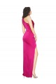Fuchsia Sleeveless One Shoulder Sheath Silk like Satin Formal Evening Gown / Prom Dress / Bridesmaid Dress Worcester