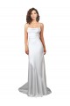 Criss Cross Open Back Sleeveless Cowl Neck Sheath Silk like Satin Beach Wedding Dress Worcester