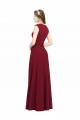 Sleeveless Square Neck A-Line Stretch Crepe Prom Dress / Bridesmaid Dress Worcester