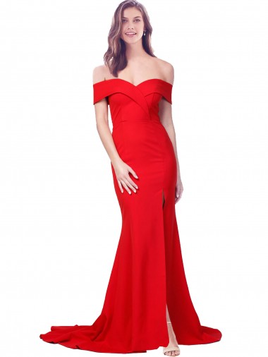 Sleeveless Sweetheart Mermaid Stretch Crepe Bridesmaid Dress / Evening Dress Worcester
