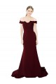 V-Back Sleeveless Off the Shoulder Mermaid Stretch Crepe & Lace Formal Evening Gown / Prom Dress / Bridesmaid Dress Worcester