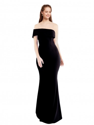 Keyhole Back Sleeveless One Shoulder Mermaid Stretch Crepe Formal Evening Gown / Prom Dress / Bridesmaid Dress Worcester