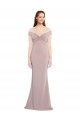 Keyhole Back Sleeveless Off the Shoulder Mermaid Stretch Crepe Formal Evening Gown / Prom Dress / Bridesmaid Dress Worcester
