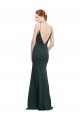 V-Back Pink Sleeveless V-Neck A-Line Stretch Crepe Formal Dress / Bridesmaid Dress Worcester