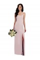 V-Back Sleeveless Spaghetti Straps Trumpet Stretch Crepe Formal Evening Gown / Prom Dress / Bridesmaid Dress Worcester