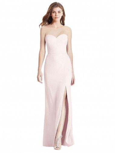 Low Back Sleeveless Sweetheart Trumpet Stretch Crepe Semi Formal Evening Dress / Prom Dress / Bridesmaid Dress Worcester