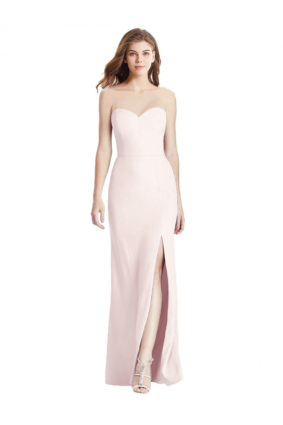Low Back Sleeveless Sweetheart Trumpet Stretch Crepe Semi Formal Evening Dress / Prom Dress / Bridesmaid Dress Worcester