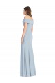 Sleeveless Off the Shoulder Trumpet Stretch Crepe Formal Dress / Bridesmaid Dress Worcester