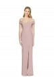Criss Cross Back Sleeveless Off the Shoulder Trumpet Stretch Crepe Semi Formal Evening Dress / Prom Dress / Bridesmaid Dress Worcester