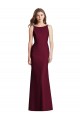 Open Back Sleeveless Bateau Neck Trumpet Stretch Crepe Semi Formal Evening Dress / Bridesmaid Dress Worcester