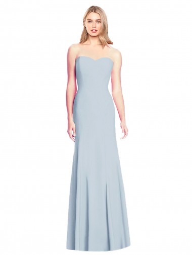 Low Back Sleeveless Sweetheart Trumpet Stretch Crepe Formal Dress / Bridesmaid Dress Worcester
