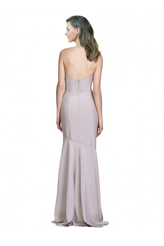 Arctic Lilac Sleeveless Strapless Mermaid Stretch Crepe Prom Dress / Bridesmaid Dress Worcester