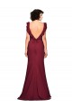 Burgundy Sleeveless Strapless Mermaid Stretch Crepe Prom Dress / Bridesmaid Dress Worcester