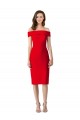 Sleeveless Off the Shoulder Sheath Stretch Crepe Formal Evening Gown / Prom Dress / Bridesmaid Dress Worcester