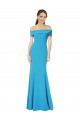 Sleeveless Off the Shoulder Sheath Stretch Crepe Formal Dress / Bridesmaid Dress Worcester