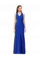 Royal Blue Sleeveless V-Neck Mermaid Stretch Crepe Formal Evening Gown / Prom Dress / Bridesmaid Dress Worcester