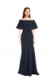 Short Sleeves Off the Shoulder Mermaid Stretch Crepe Bridesmaid Dress / Formal Dress Worcester