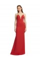 Open Back Sleeveless Spaghetti Straps Mermaid Stretch Crepe Formal Evening Gown / Prom Dress / Bridesmaid Dress Worcester