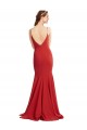 Open Back Sleeveless Spaghetti Straps Mermaid Stretch Crepe Formal Evening Gown / Prom Dress / Bridesmaid Dress Worcester