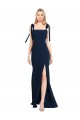 Low Back Sleeveless Spaghetti Straps Trumpet Stretch Crepe Semi Formal Evening Dress / Prom Dress / Bridesmaid Dress Worcester
