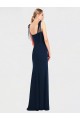 Low Back Sleeveless Spaghetti Straps Trumpet Stretch Crepe Semi Formal Evening Dress / Prom Dress / Bridesmaid Dress Worcester