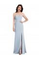Low Back Sleeveless V-Neck Trumpet Stretch Crepe Bridesmaid Dress / Evening Dress Worcester