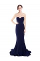 Low Back Sleeveless Sweetheart Mermaid Stretch Crepe Semi Formal Evening Dress / Prom Dress / Bridesmaid Dress Worcester