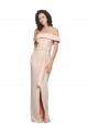 Low Back Nude Sleeveless Off the Shoulder Mermaid Stretch Crepe Formal Evening Gown / Prom Dress / Bridesmaid Dress Worcester
