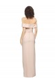 Low Back Nude Sleeveless Off the Shoulder Mermaid Stretch Crepe Formal Evening Gown / Prom Dress / Bridesmaid Dress Worcester