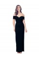 Black Sleeveless Off the Shoulder Mermaid Stretch Crepe Formal Dress / Bridesmaid Dress Worcester