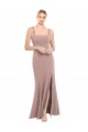 Sleeveless Square Neck Mermaid Stretch Crepe Prom Dress / Bridesmaid Dress Worcester