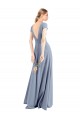 Cap Sleeves V-Neck Sheath Stretch Crepe Prom Dress / Bridesmaid Dress Worcester