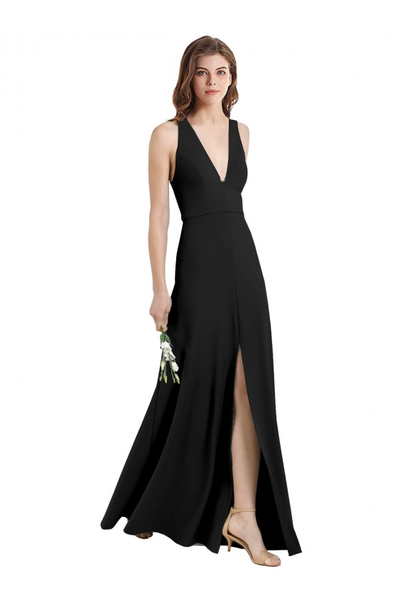 Sleeveless Halter Neck Sheath Stretch Crepe Formal Evening Gown / Prom Dress / Bridesmaid Dress Worcester