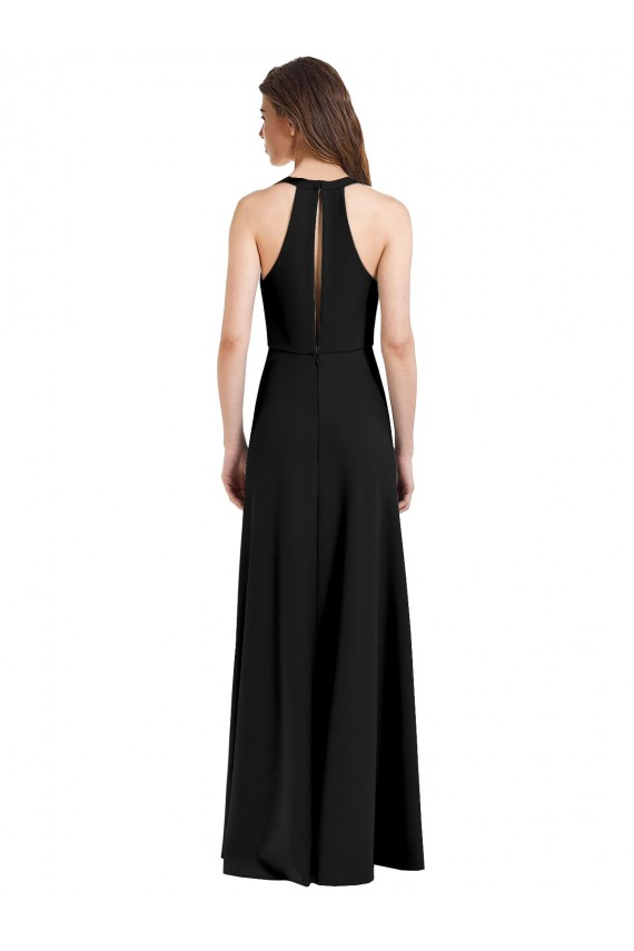 Sleeveless Halter Neck Sheath Stretch Crepe Formal Evening Gown / Prom Dress / Bridesmaid Dress Worcester