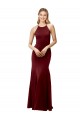 Criss Cross Back Sleeveless Halter Neck Mermaid Stretch Crepe Formal Evening Gown / Prom Dress / Bridesmaid Dress Worcester