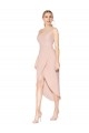 V-Back Sleeveless Spaghetti Straps Mermaid Stretch Crepe High Low Evening Gown / Prom Dress / Bridesmaid Dress Worcester