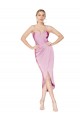 Sleeveless Spaghetti Straps Mermaid Stretch Crepe High Low Evening Gown / Prom Dress / Bridesmaid Dress Worcester