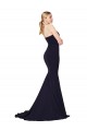 Dark Navy Sleeveless Sweetheart Mermaid Stretch Crepe Formal Evening Gown / Prom Dress / Bridesmaid Dress Worcester
