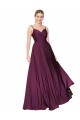 V-Back Sleeveless Spaghetti Straps A-Line Stretch Crepe Formal Evening Gown / Prom Dress / Bridesmaid Dress Worcester